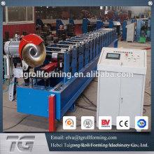 High efficiency downspout roll forming machine